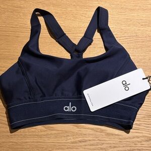 ALO Yoga Deep Blue Sports Bra